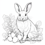 Detailed Rabbit Coloring Pages for Adults 2