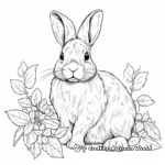 Detailed Rabbit Coloring Pages for Adults 3
