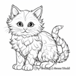 Detailed Ragdoll Cat Pages for Adults 1