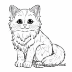 Detailed Ragdoll Cat Pages for Adults 4