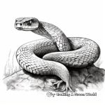 Detailed Rattlesnake Coloring Pages for Adults 2