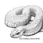 Detailed Rattlesnake Coloring Pages for Adults 4