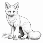Detailed Realistic Fox Coloring Pages 4