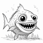 Detailed Red-Bellied Piranha Coloring Pages for Adults 4
