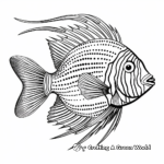 Detailed Regal Angelfish Coloring Pages 1