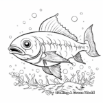 Detailed Salmon Life Cycle Coloring Pages 2