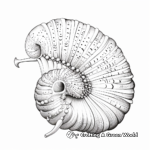 Detailed Sea Snail Coloring Pages 1