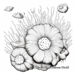 Detailed Sea Urchin and Coral Reefs Coloring Pages 3