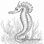 Detailed Seahorse Anatomy Coloring Pages 4