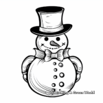 Detailed Snowman Coloring Pages for Adults 2