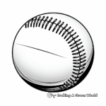 Detailed Softball Equipment Coloring Pages 3