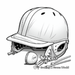 Detailed Softball Equipment Coloring Pages 4