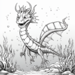Detailed Spotted Sea Dragon Coloring Pages for Adults 1