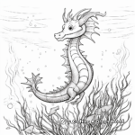 Detailed Spotted Sea Dragon Coloring Pages for Adults 4