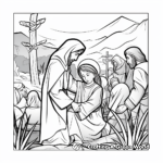 Detailed Stations of the Cross Coloring Sheets for Teens 3