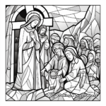 Detailed Stations of the Cross Coloring Sheets for Teens 4