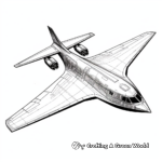 Detailed Stealth Bomber Coloring Pages for Adults 2