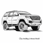 Detailed SUV Car Coloring Pages 1