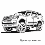 Detailed SUV Car Coloring Pages 2