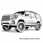 Detailed SUV Car Coloring Pages 4