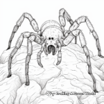 Detailed Tarantula Spider Web Coloring Pages 3
