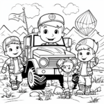 Detailed 'Thanks for Your Service' Military Coloring Pages 2