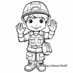 Detailed 'Thanks for Your Service' Military Coloring Pages 3