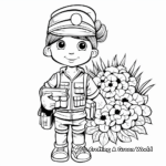 Detailed 'Thanks for Your Service' Military Coloring Pages 4