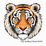 Detailed Tiger Face for Advanced Colorists 1