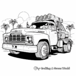 Detailed Tow Truck Coloring Pages for Adults 1