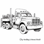 Detailed Tow Truck Coloring Pages for Adults 3