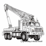 Detailed Tower Crane Truck Coloring Pages 2