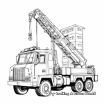 Detailed Tower Crane Truck Coloring Pages 3