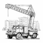 Detailed Tower Crane Truck Coloring Pages 4