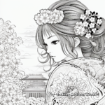 Detailed Traditional Japanese Art Coloring Pages 1