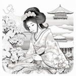 Detailed Traditional Japanese Art Coloring Pages 3