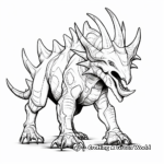 Detailed Triceratops Dinosaur Coloring Pages 4
