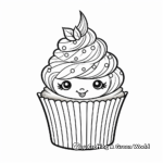 Detailed Unicorn Cupcake Designs for Adults to Color 2