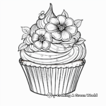 Detailed Unicorn Cupcake Designs for Adults to Color 4