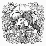 Detailed Valentines Coloring Pages for Adults 1