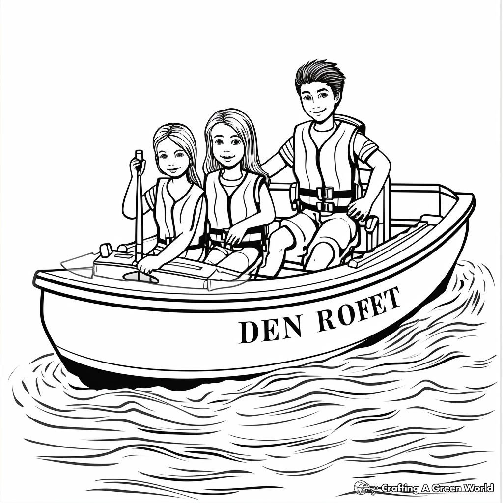 Detailed Water Safety Rules Coloring Pages 1