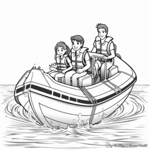 Detailed Water Safety Rules Coloring Pages 2