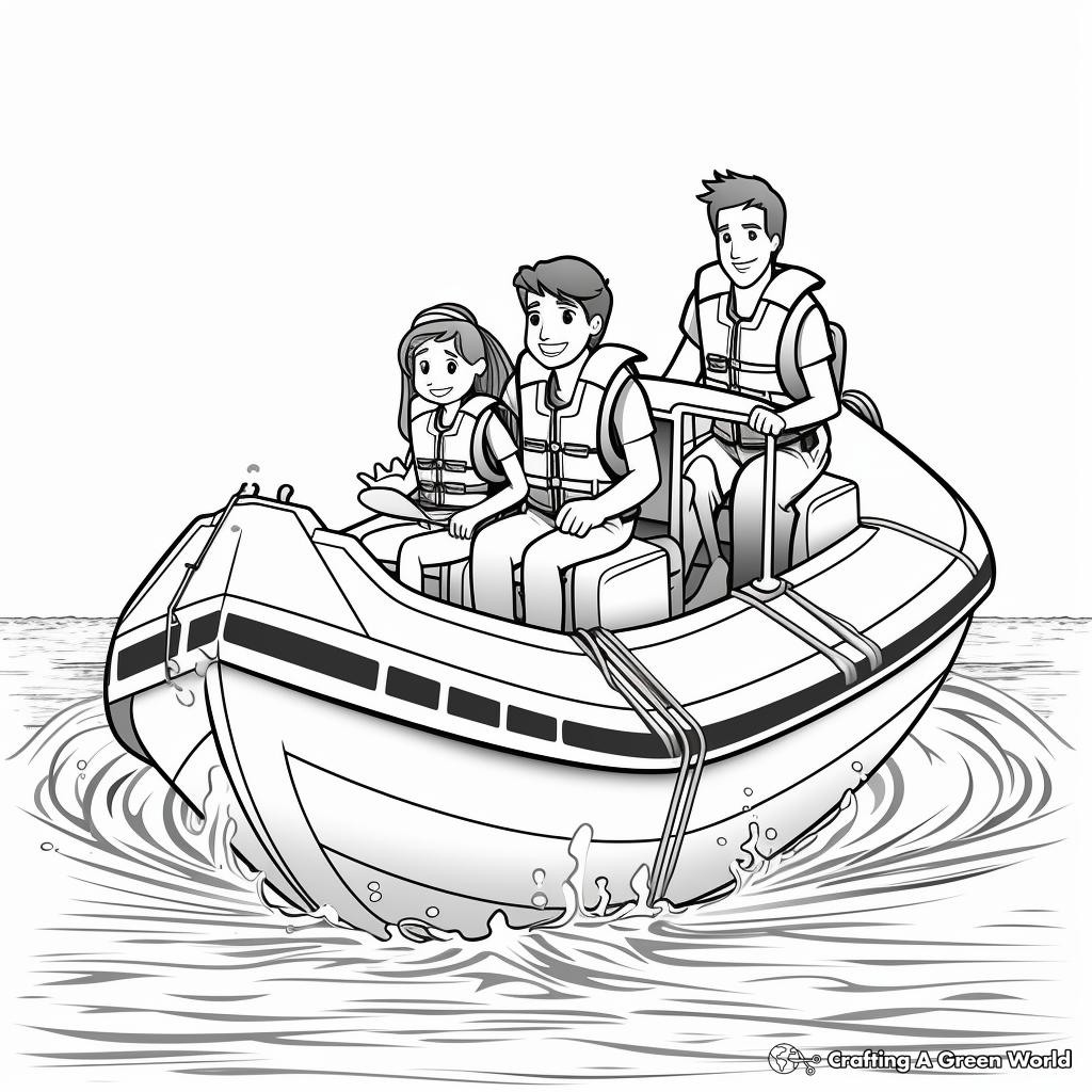 Detailed Water Safety Rules Coloring Pages 2