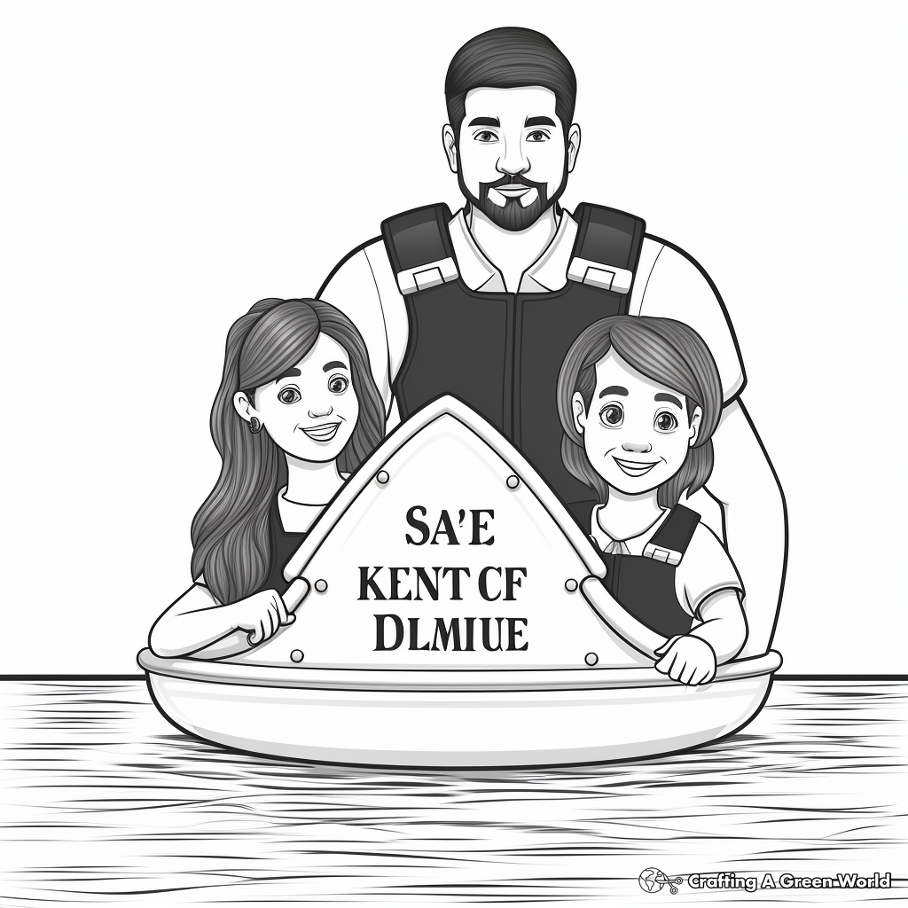 Detailed Water Safety Rules Coloring Pages 4