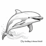 Detailed Whale and Dolphin Coloring Pages 4