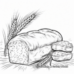Detailed Wheat Bread Coloring Pages for Adults 4