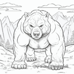 Determined Wombat Student Coloring Pages for Children 2