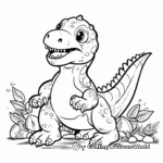 Detoxosaurus: Vegetarian Dinosaur Coloring Pages 2