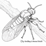 Different Species of Cicadas Coloring Pages 1