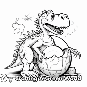 Cracked Egg Coloring Pages - Free &amp; Printable!